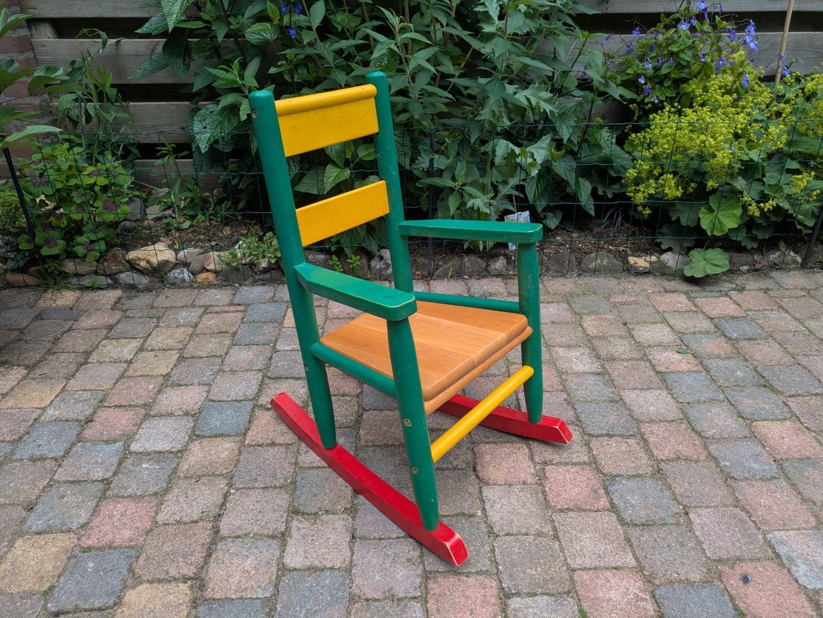 Kinder schommelstoel hout, Ophalen, Zo goed als nieuw, Overige typen