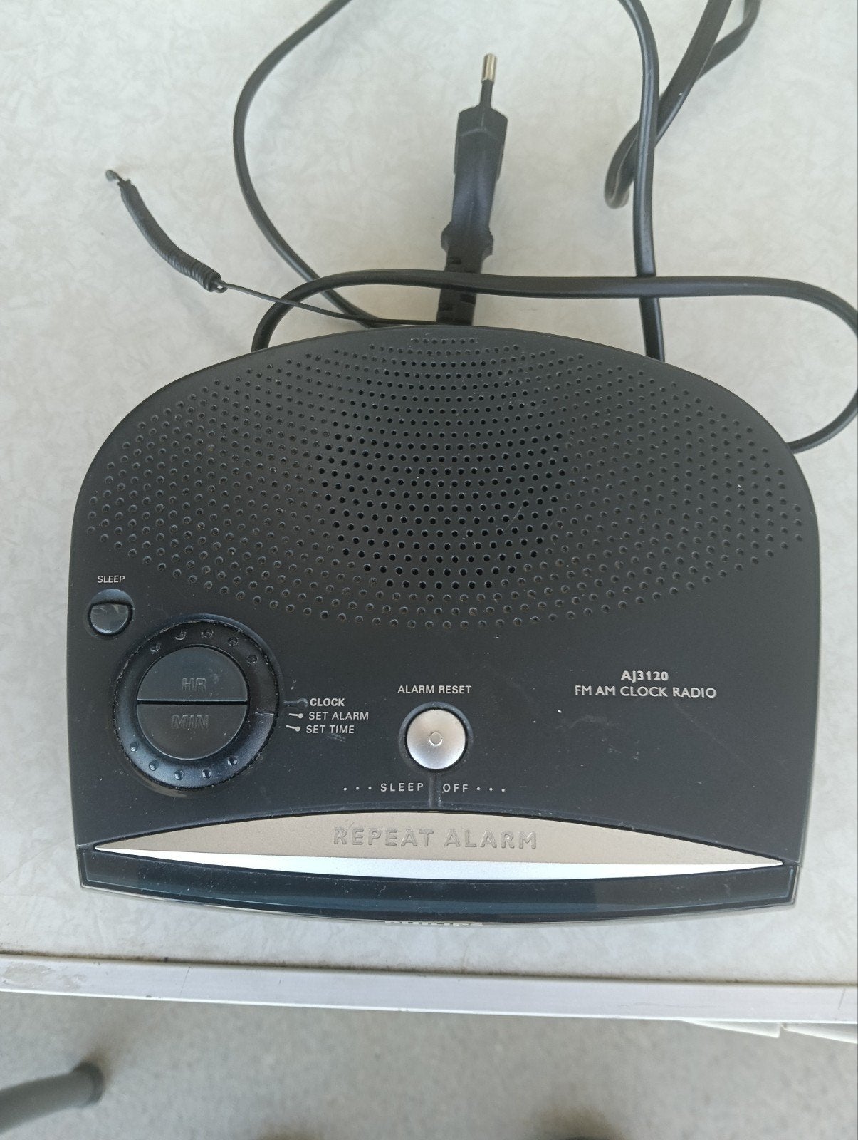 Philips radio alarm repeat alarm, Ophalen of Verzenden, Nieuw, Wandklok