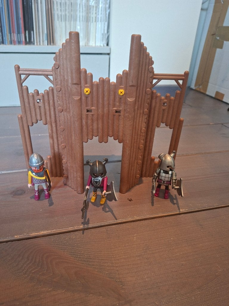 Playmobil  Houten wachttoren met ridders, Complete set, Ophalen of Verzenden, Zo goed als nieuw, Kasteel/Fort