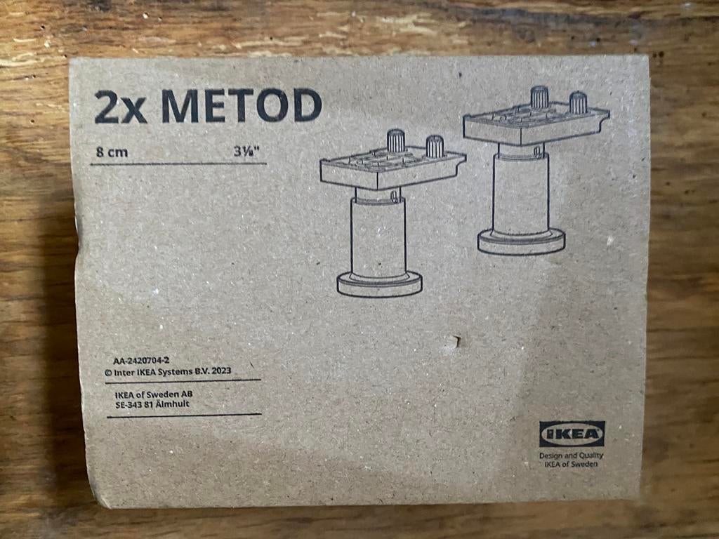 Ikea metod pootjes, Ophalen, 50 tot 100 cm, Zo goed als nieuw, Minder dan 100 cm