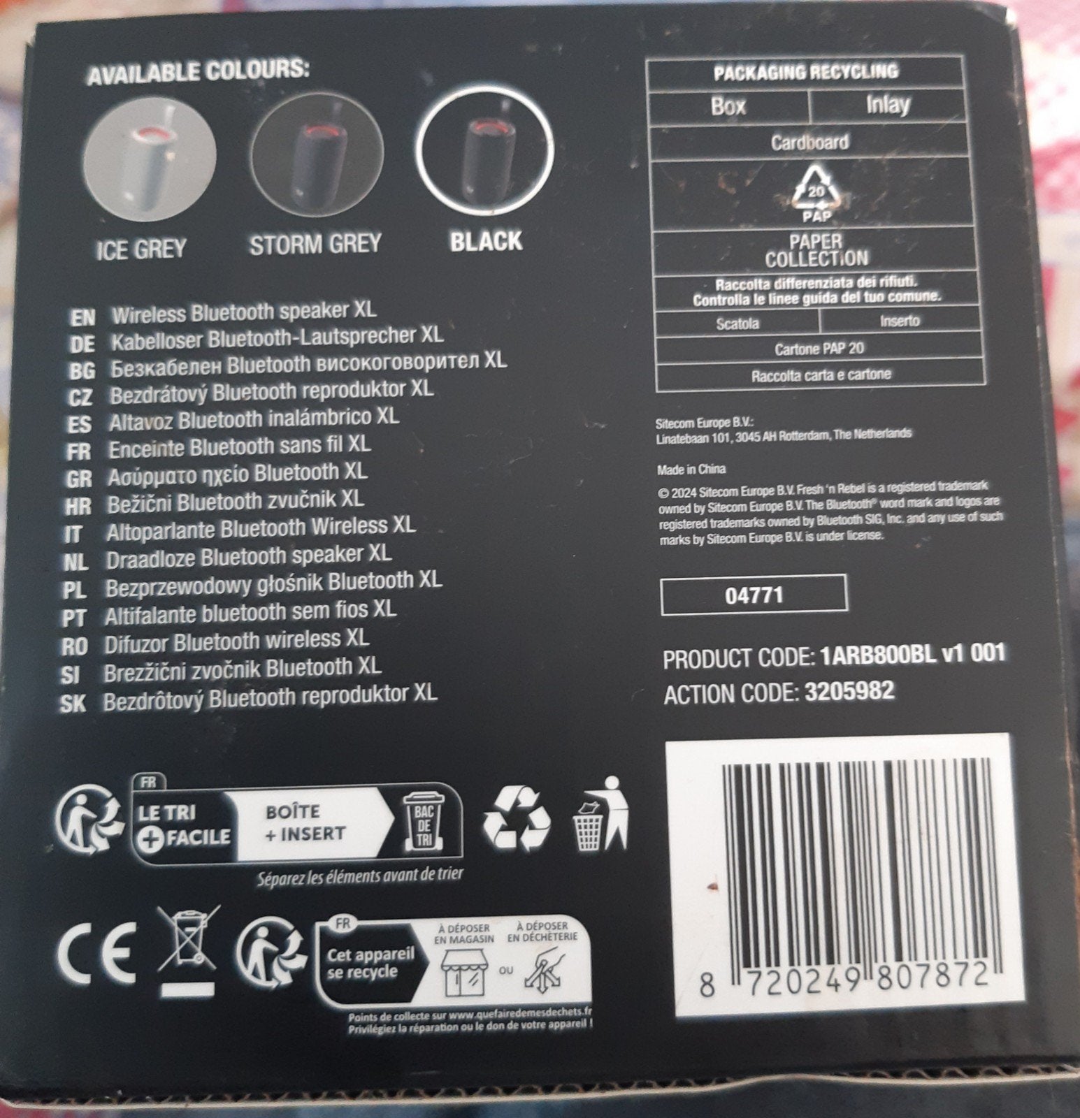 Fresh 'n Rebel Wireless Speaker XL - Zwart, Audio, Tv en Foto, Luidsprekers, Overige merken, Nieuw, Ophalen of Verzenden, Draagbare speaker