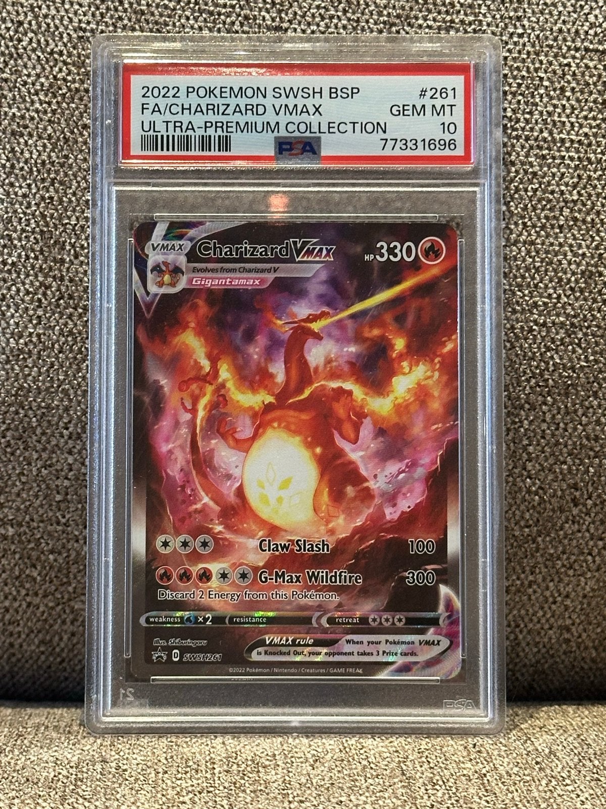 Charizard VMAX SWSH26/ PSA 10, Ophalen of Verzenden, Nieuw, Losse kaart