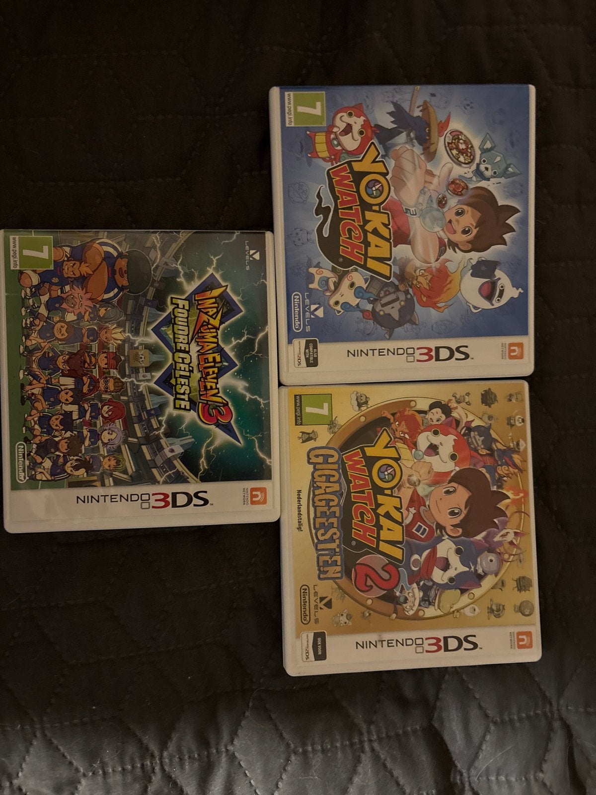 Nintendo 3DS Games: Yo-kai Watch & Inazuma Eleven, Ophalen, Online, Gebruikt, 1 speler
