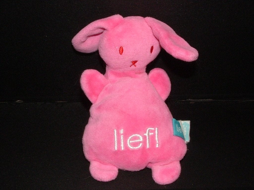 LIEF BABYWEAR & LIFESTYLE KONIJN VELOURS ROZE MET ROOD, Ophalen of Verzenden, Nieuw, Overige typen