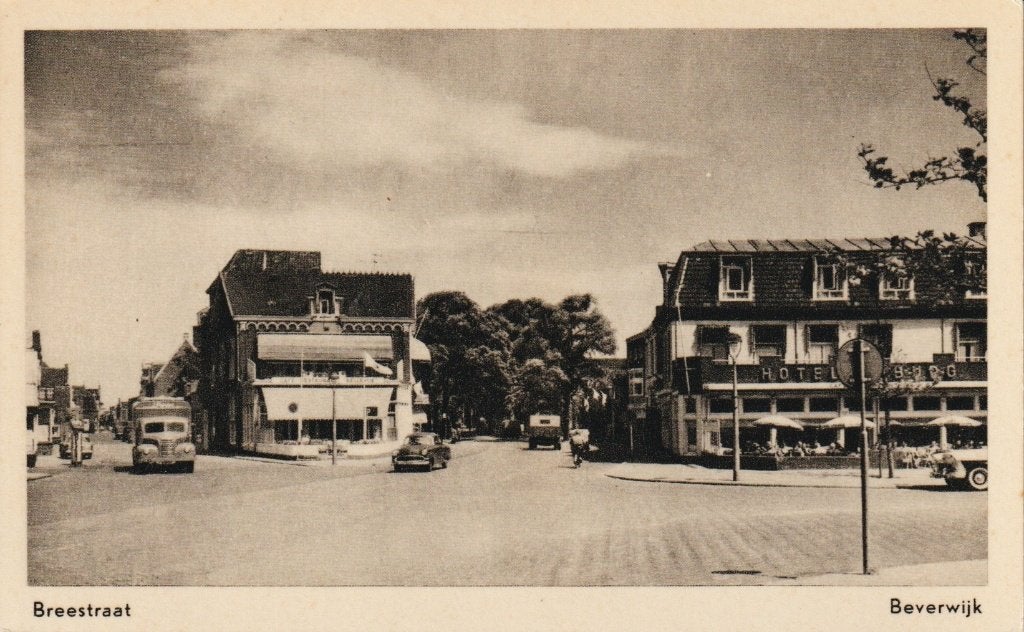 Beverwijk - Breestraat, Verzenden, 1940 tot 1960, Ongelopen, Noord-Holland