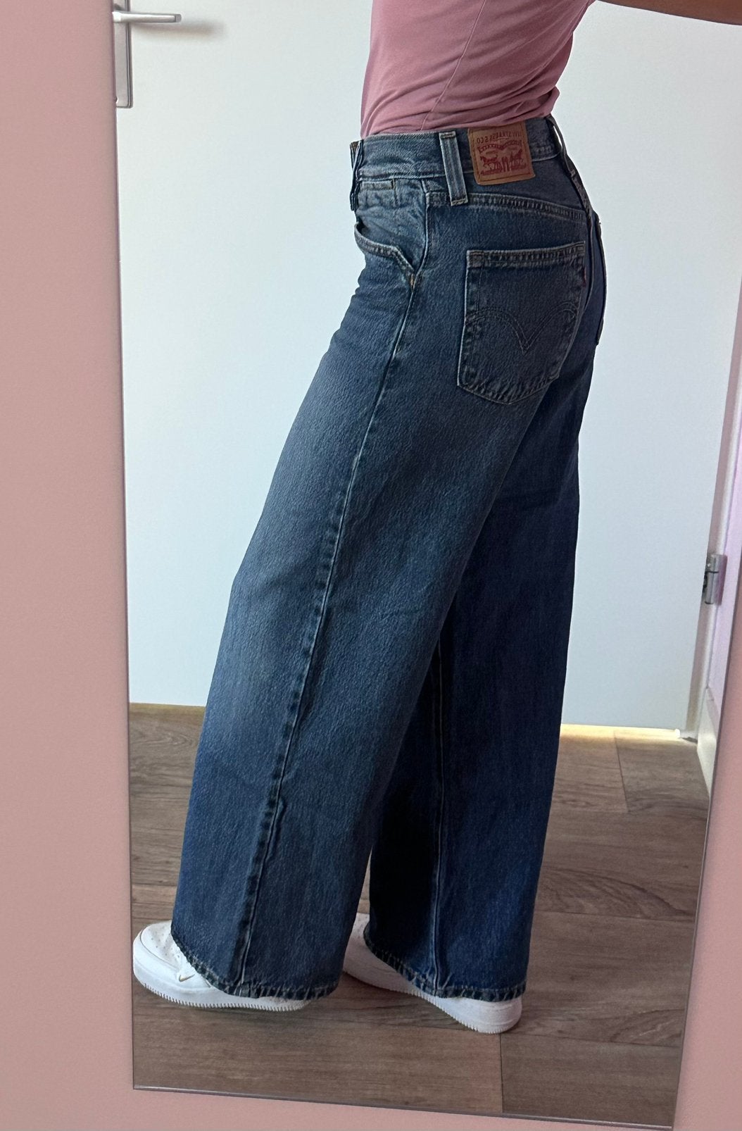 Wide leg jeans Levis 94 baggy wide leg W24/L31 (XS/34), Ophalen of Verzenden, Gedragen, Blauw, W27 (confectie 34) of kleiner