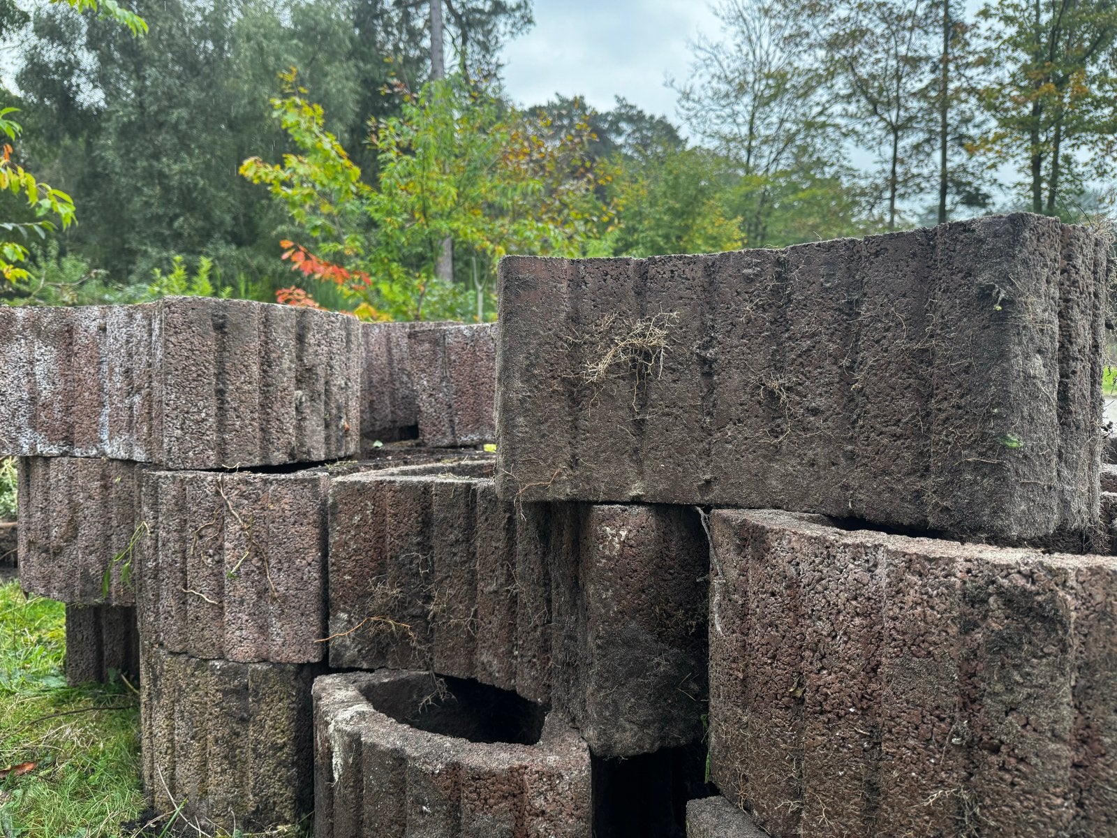 Betonnen bloembakken voor tuin of terras -afhalen Oudemirdum, Ophalen, Gebruikt, Minder dan 30 cm, Beton
