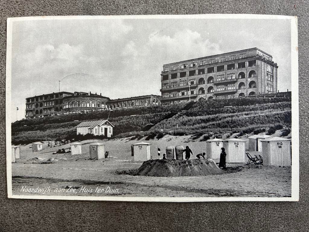 Vintage Ansichtkaart Noordwijk aan Zee, Huis ter Duin (1939), Ophalen of Verzenden