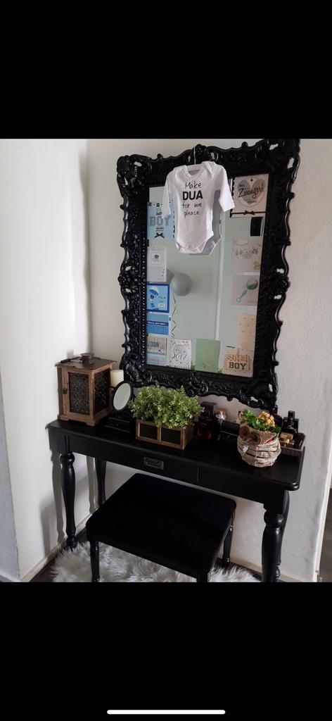 Barok spiegel - side table, Ophalen, Zo goed als nieuw, 50 tot 100 cm, Minder dan 100 cm