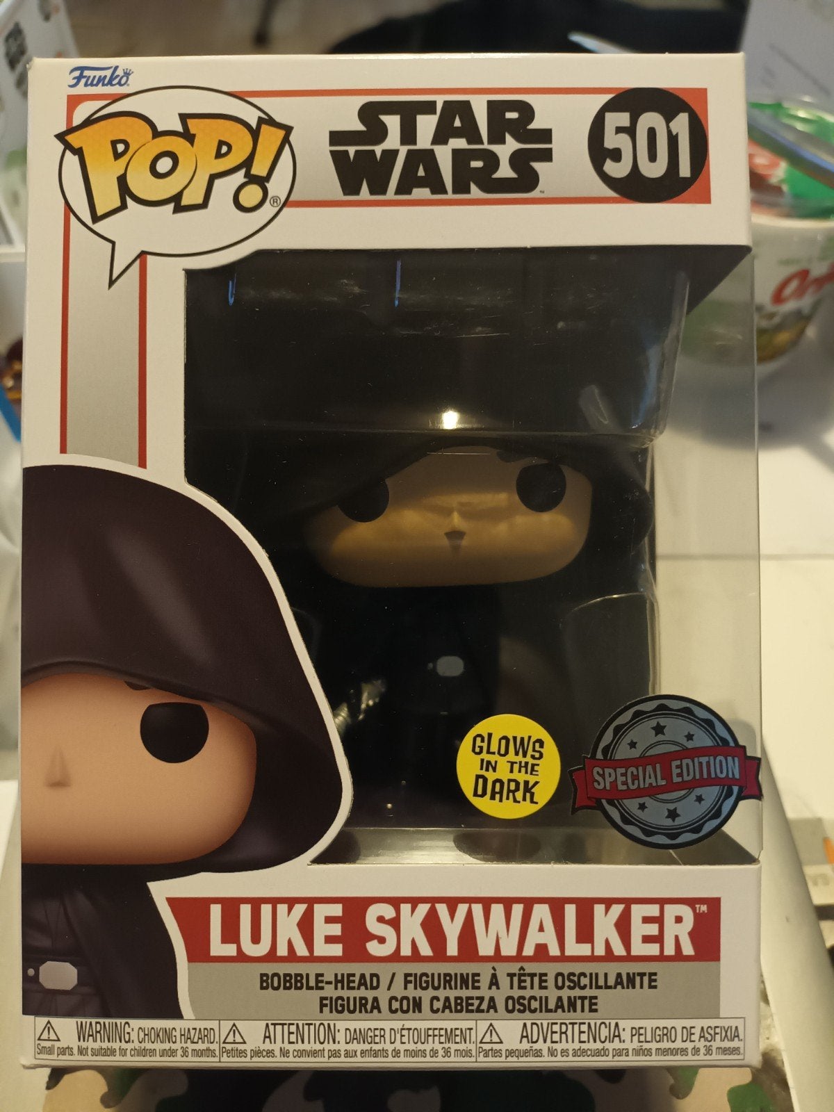 Funko Pop! Star Wars 501 Luke Skywalker Glows in the Dark, Verzamelen, Poppetjes en Figuurtjes, Ophalen of Verzenden, Zo goed als nieuw
