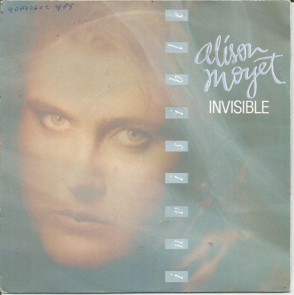 Alison Moyet – Invisible (1984), Gebruikt, Fotohoes, 7 inch, Ophalen of Verzenden