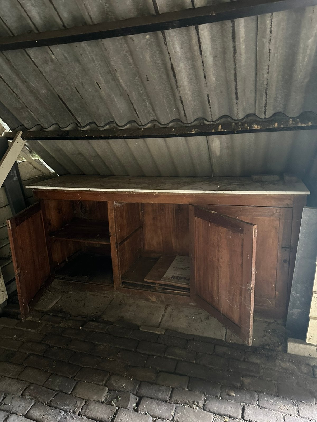 Kast / dressoir, Tuin en Terras, Ophalen, Gebruikt, Hout, Overige typen