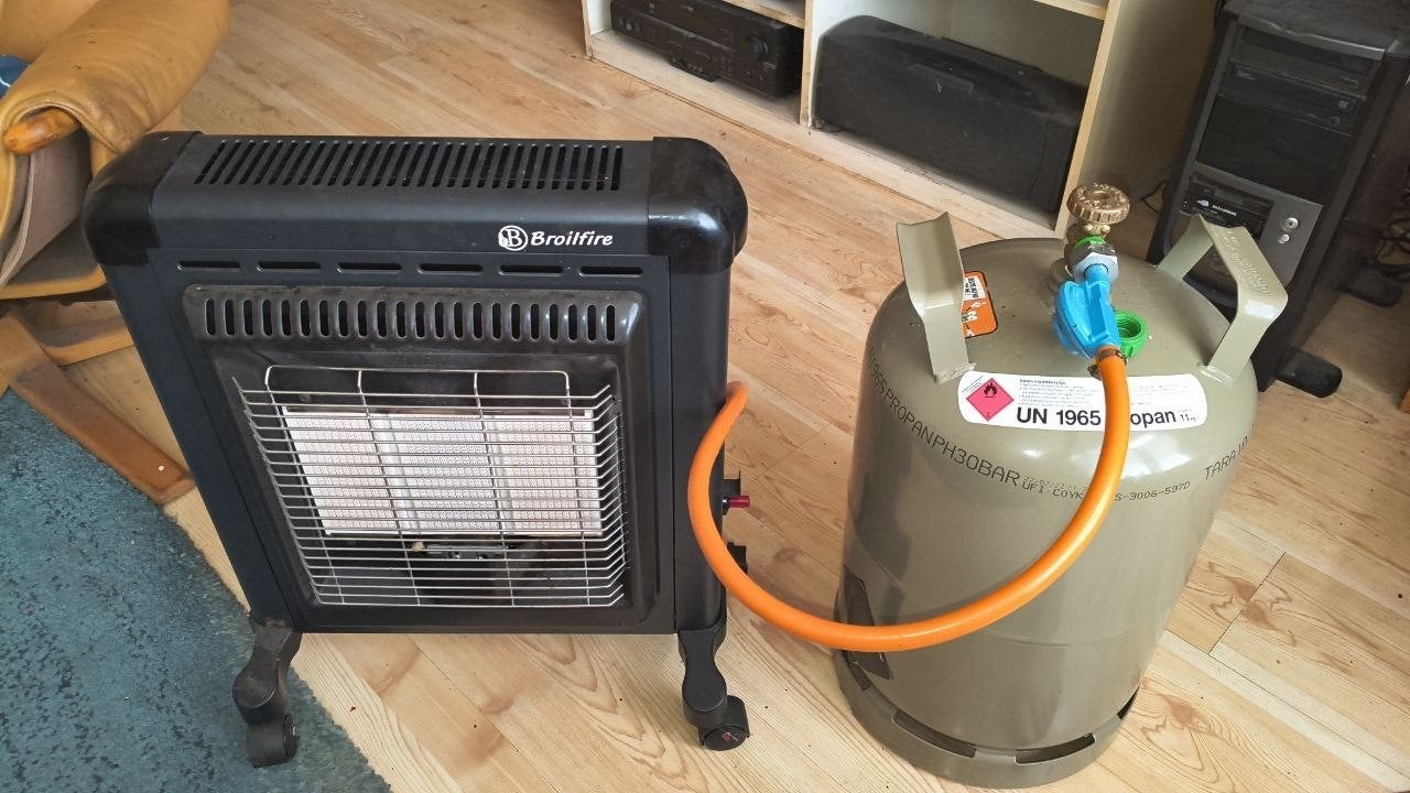 Broilfire Flat Basic gaskachel - wand/rol kachel 4.2 kW, Ophalen, Zo goed als nieuw