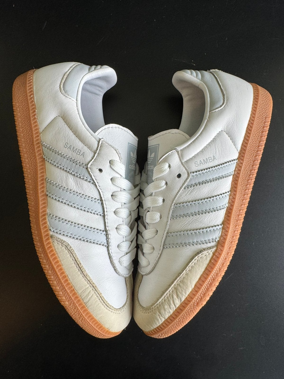 Adidas samba, echt leer maat 38, Wit, Ophalen of Verzenden, Sneakers of Gympen, Zo goed als nieuw