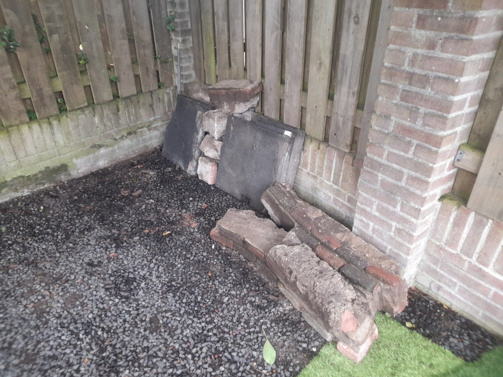 ophalen tegels bakstenenrand, Tuin en Terras, Ophalen, Gebruikt, Beton, Overige typen