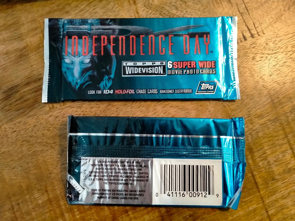 Independence Day Topps Trading cards movie kaartjes film tv, Verzenden, Zo goed als nieuw, Foto of Kaart