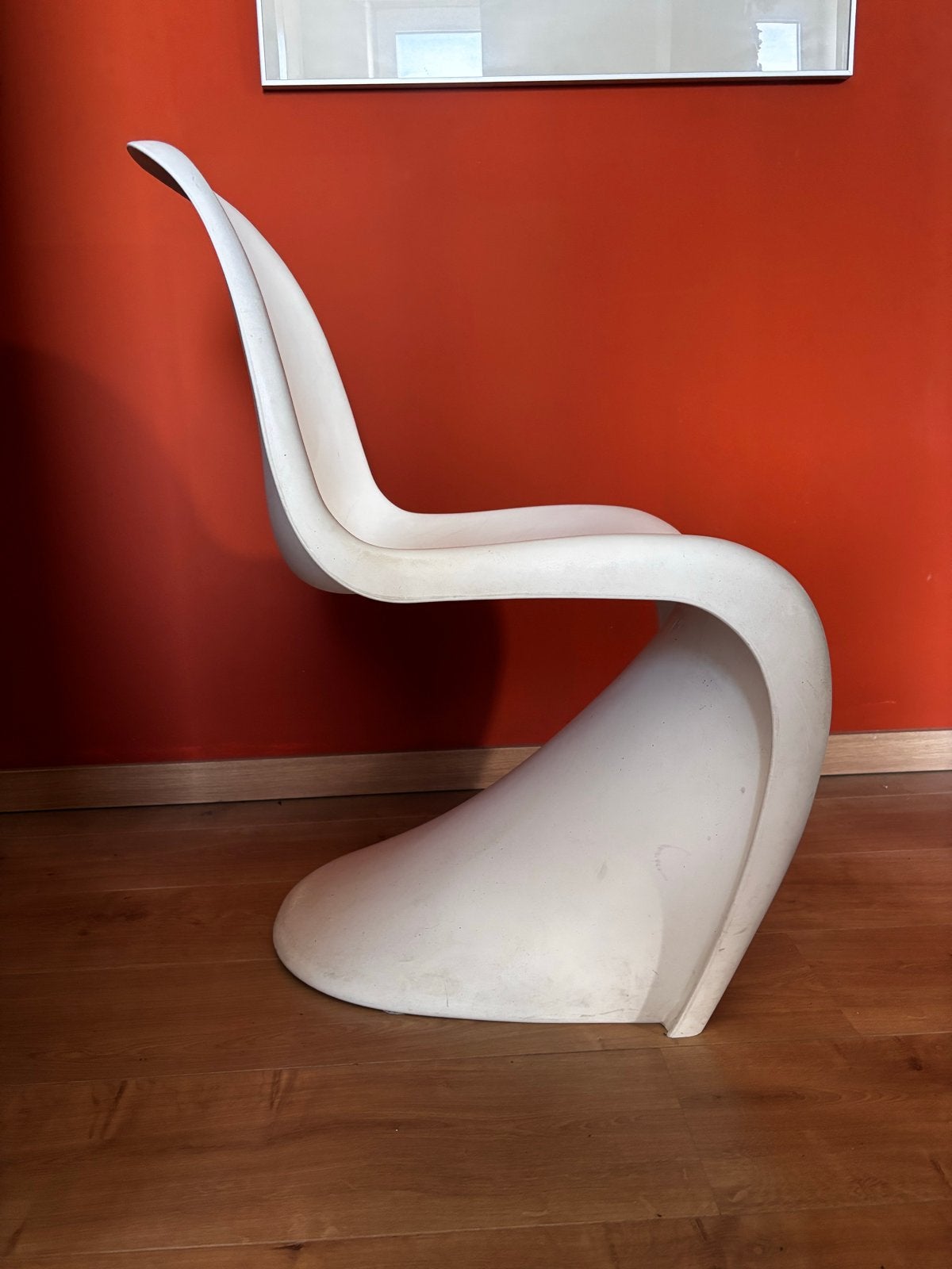 Vitra Panton Chair - Vintage Design Stoel wit, Kunststof, Wit, Ophalen of Verzenden, Zo goed als nieuw