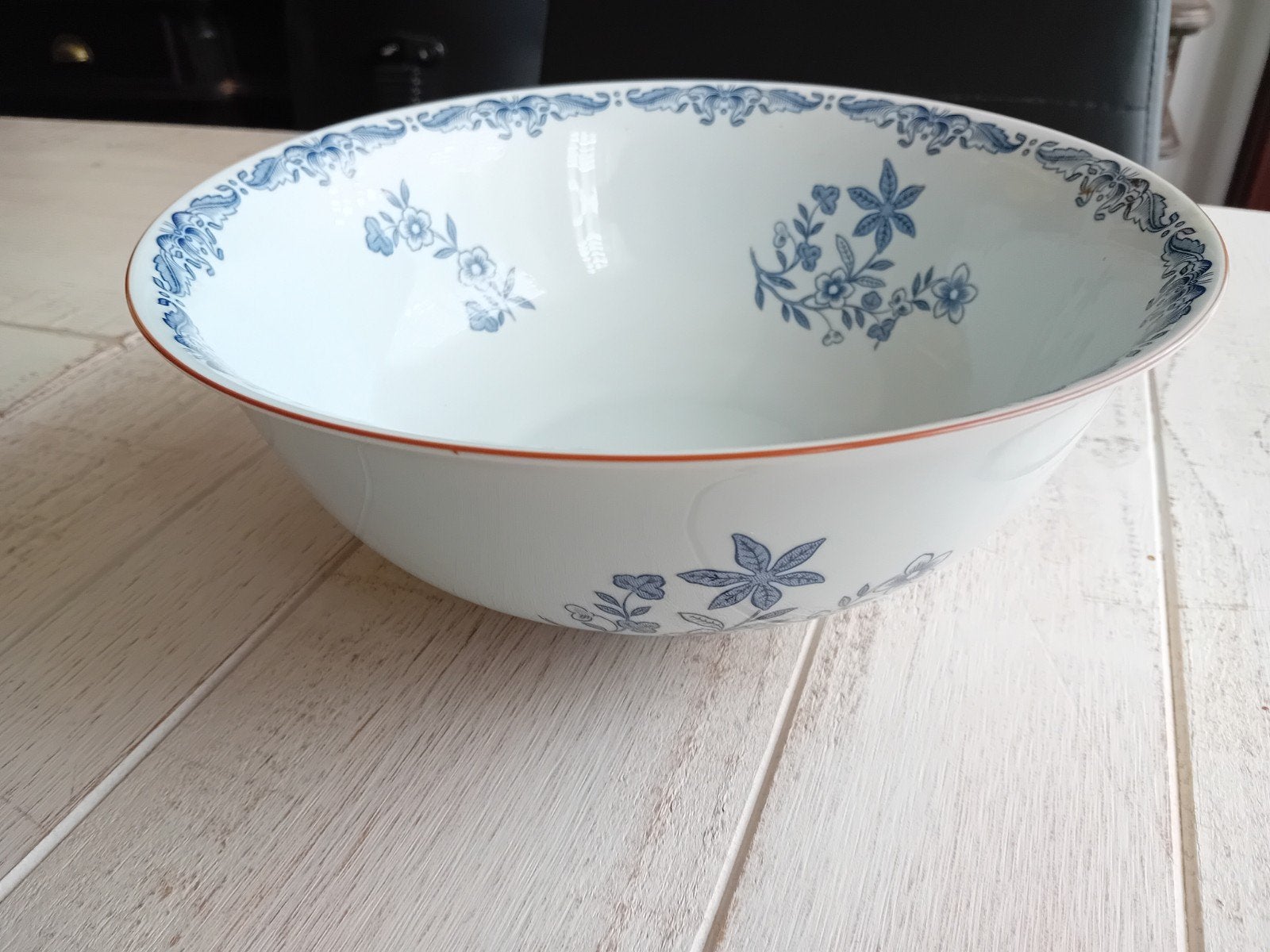 Grote porseleinen slakom Rorstrand Ostindia 25,5 cm puntgaaf, Ophalen of Verzenden, Zo goed als nieuw, Kom(men), Overige stijlen