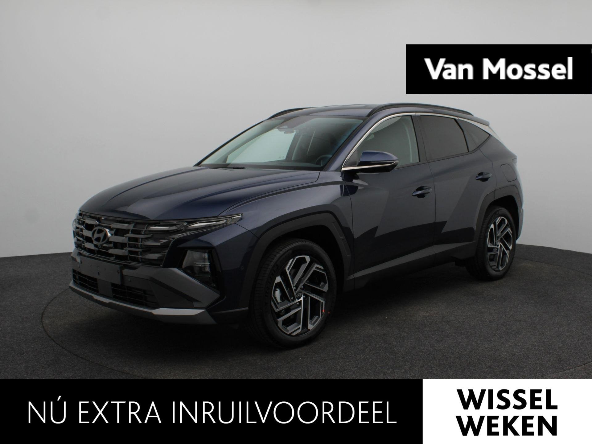 Hyundai Tucson 1.6 T-GDI HEV Premium | Stoel + stuurverwarmi, Auto's, 238 pk, 4 cilinders, Blauw, Leder