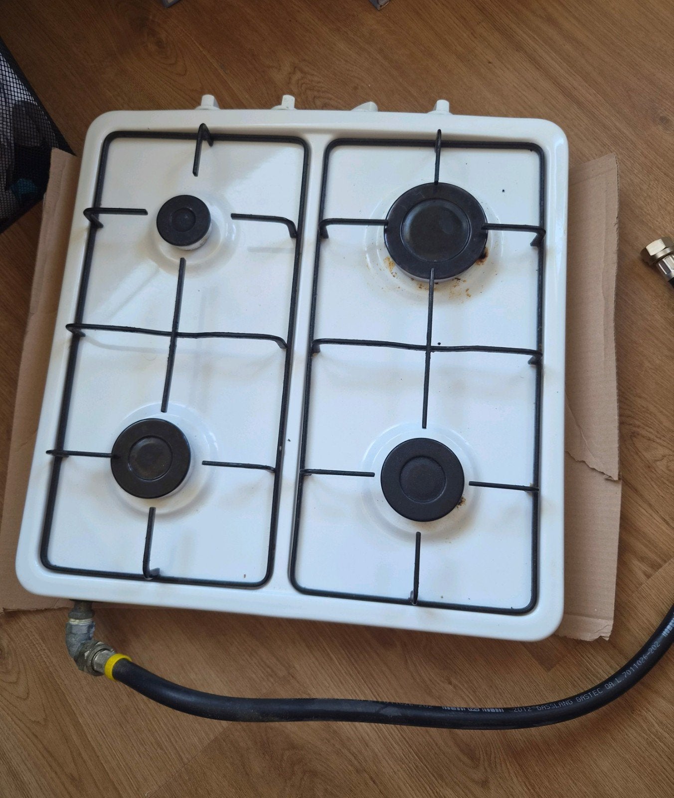 mooie 4 pits gaskookplaat, Witgoed en Apparatuur, Kookplaten, Ophalen, Gebruikt, 4 kookzones, Gas