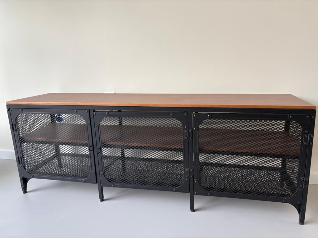 Ikea FJÄLLBO Tv-meubel, zwart, 150x36x54 cm, Huis en Inrichting, Kasten | Dressoirs, Ophalen, Zo goed als nieuw, 25 tot 50 cm