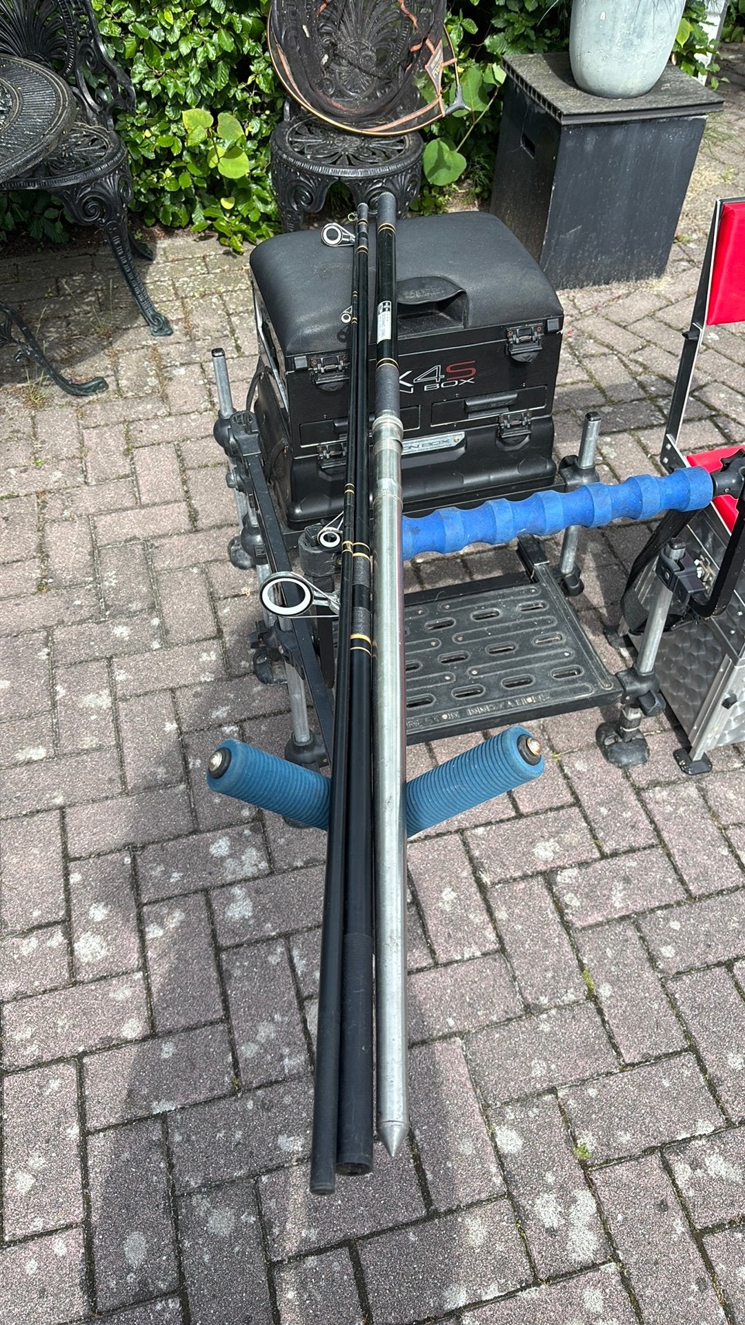 2 x Zeehengel - Weinberg Safar Oceanic 3390 met molen, Watersport en Boten, Ophalen of Verzenden, Gebruikt, Complete hengel