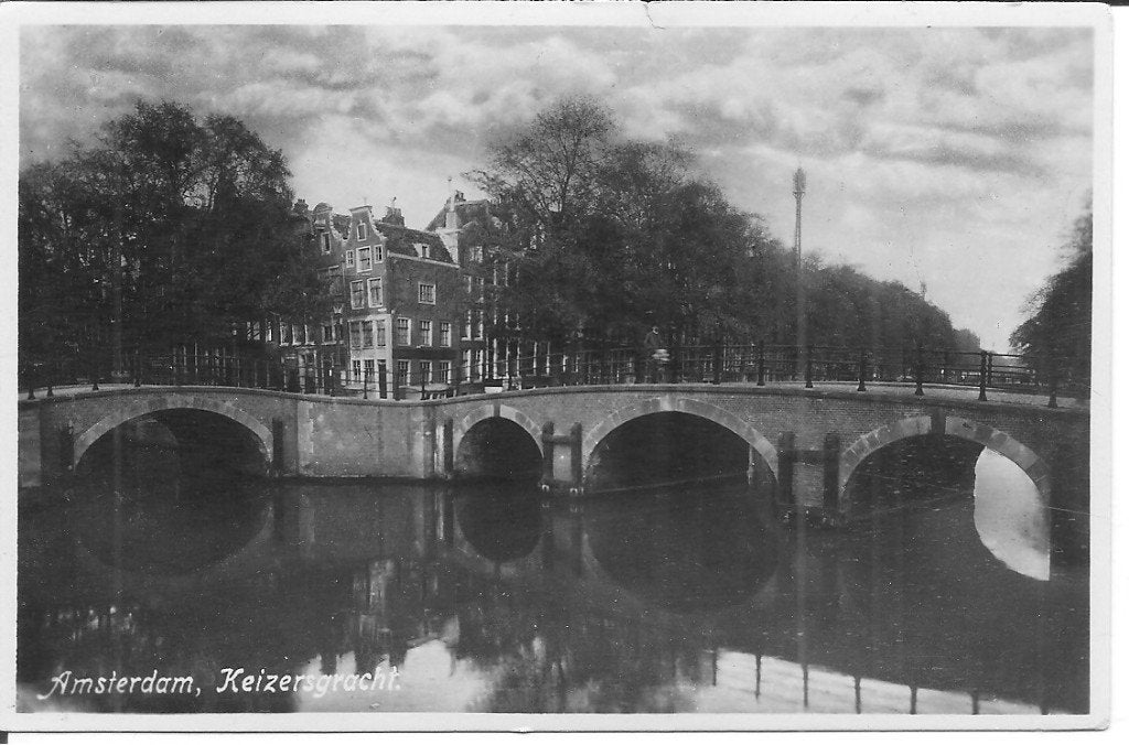Oude ansichtkaart Amsterdam Keizersgracht, Ophalen of Verzenden, 1940 tot 1960, Ongelopen, Noord-Holland