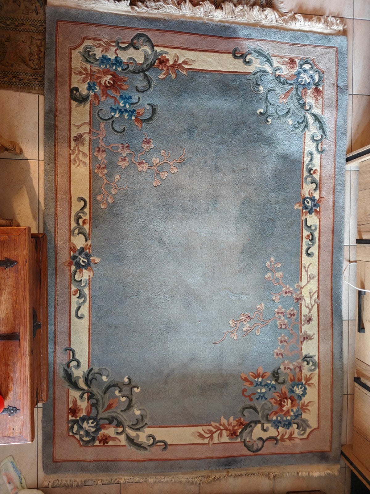 Prachtig Handgeknoopt Chinees Wollen Tapijt (168x244) – 100%, Ophalen