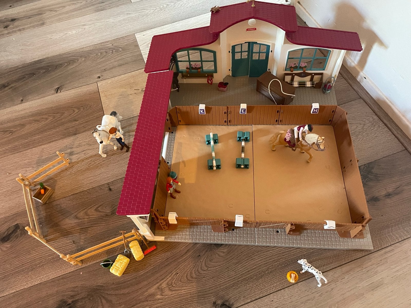 Schleich horses manege - set 42568, Ophalen of Verzenden, Gebruikt, Jongen of Meisje