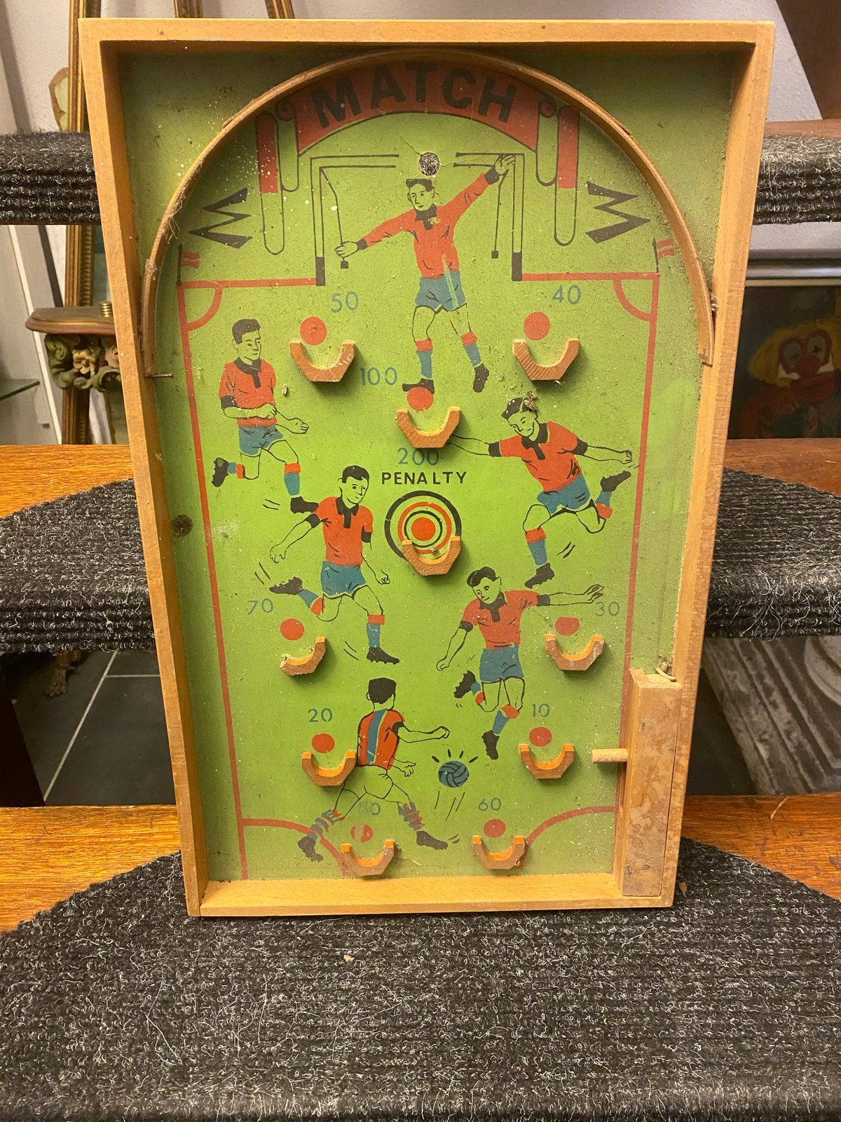 Vintage Flipperkast 'Match' Compleet met Knikkers, Ophalen of Verzenden, Gebruikt, Jongen of Meisje