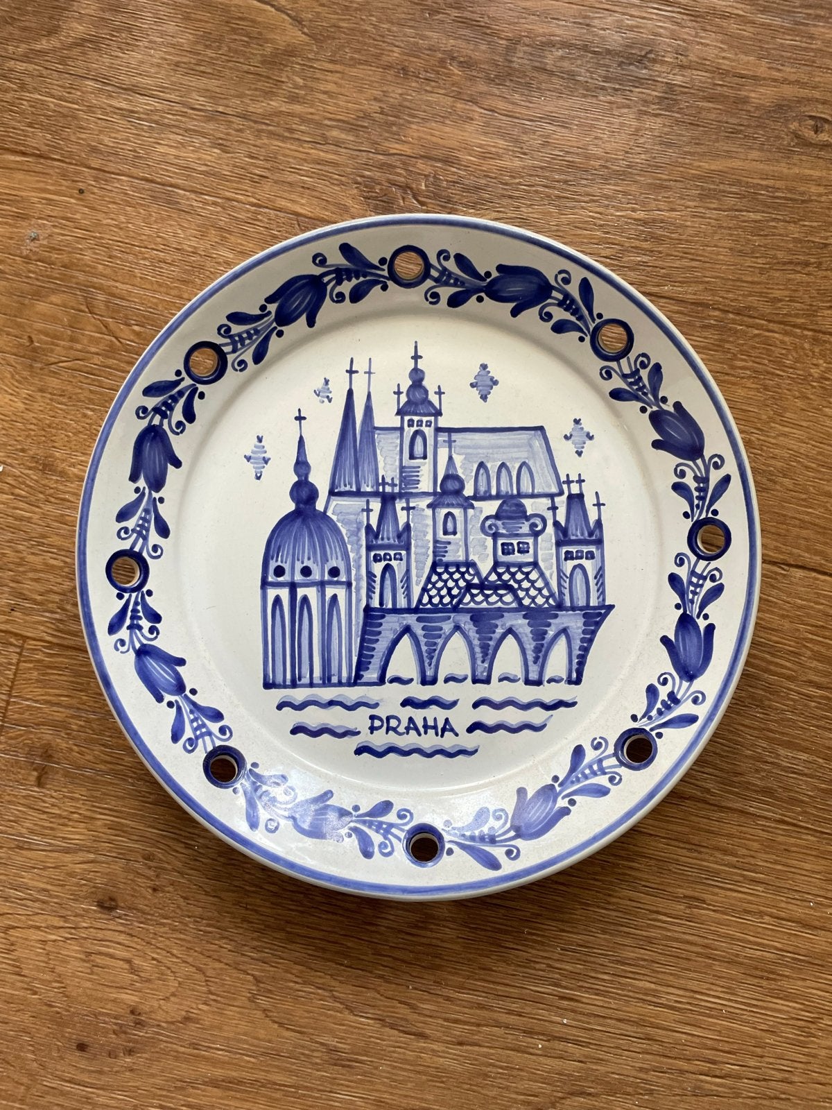 Decoratief bord Praag - Keramiek, Ophalen of Verzenden