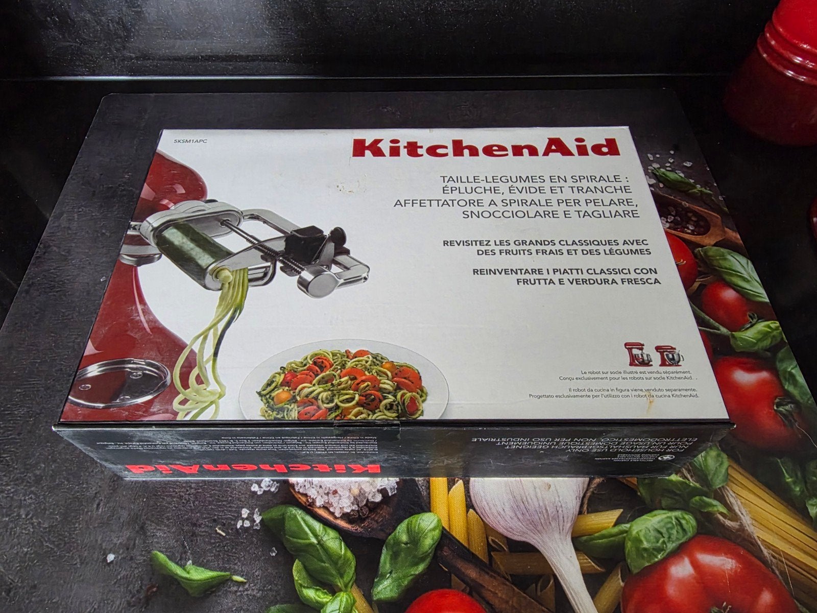 KitchenAid Spiraalsnijder voor Groente en Fruit, Overige typen, Verzenden, Metaal, Overige merken