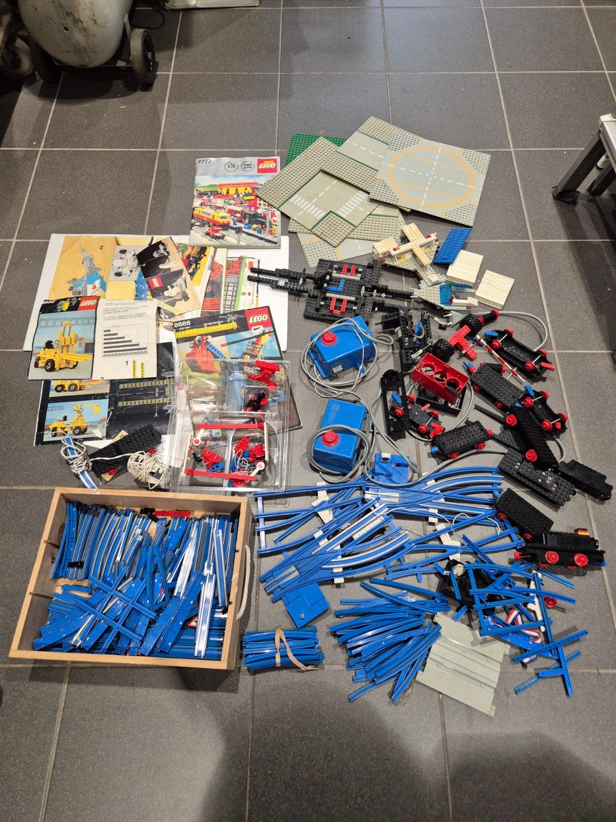 partij lego spoor trein technic, Gebruikt, Onbekend, Ophalen of Verzenden, Onbekend