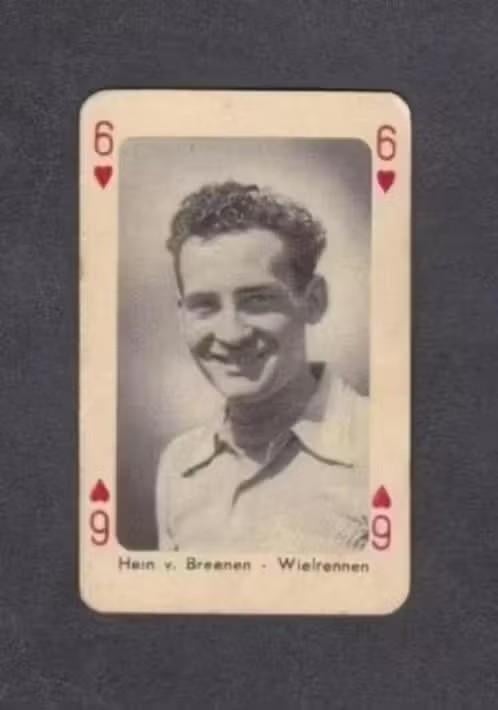 Speelkaart Wielrenner Hein van Breenen Amsterdam Jaren 50., Verzamelen, Ophalen of Verzenden, Zo goed als nieuw