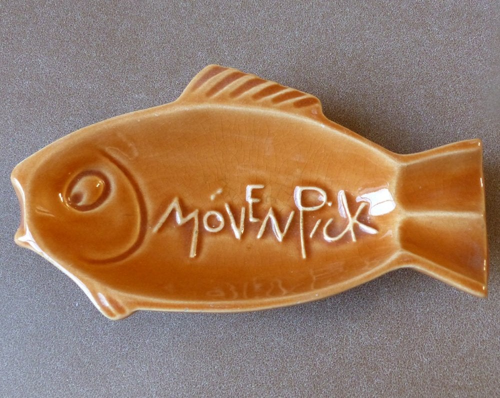 Mövenpick vintage schaaltje vis schaal, Gebruikt, Ophalen of Verzenden, Schaal of Schalen, Overige stijlen
