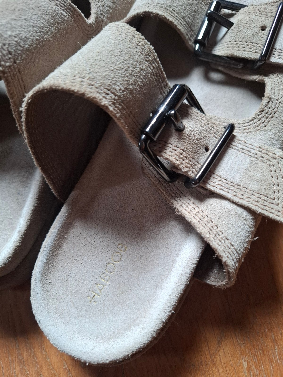 Haboob slippers, Kleding | Heren, Riemen en Ceinturen, Ophalen, Zo goed als nieuw, Zwart, 105 tot 115 cm