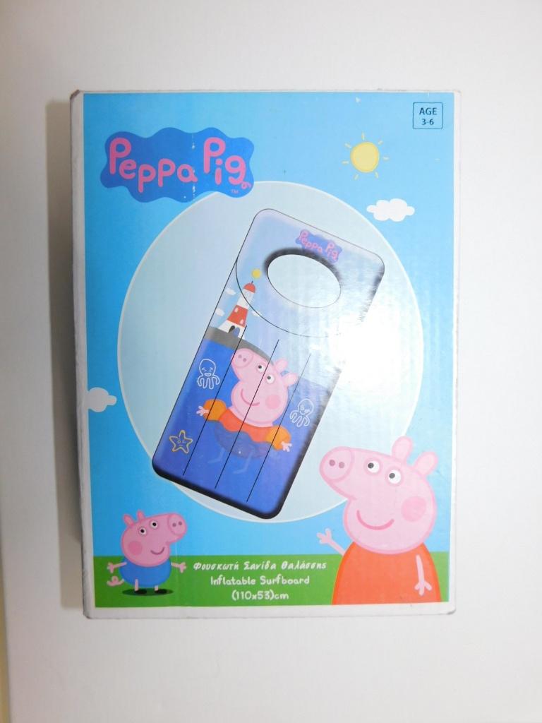Peppa Pig Opblaasbaar Luchtbed/Surfboard 110 x 53 Cm, Verzenden, Jongen of Meisje, One size, Nieuw