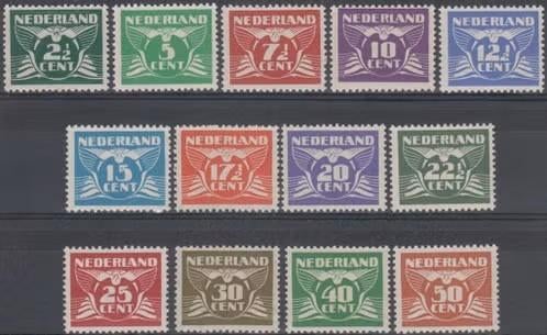 Nederland 1941-nvph379-391 Frankeerzegels Vliegende Duif ab1, Verzenden, Na 1940, Postfris