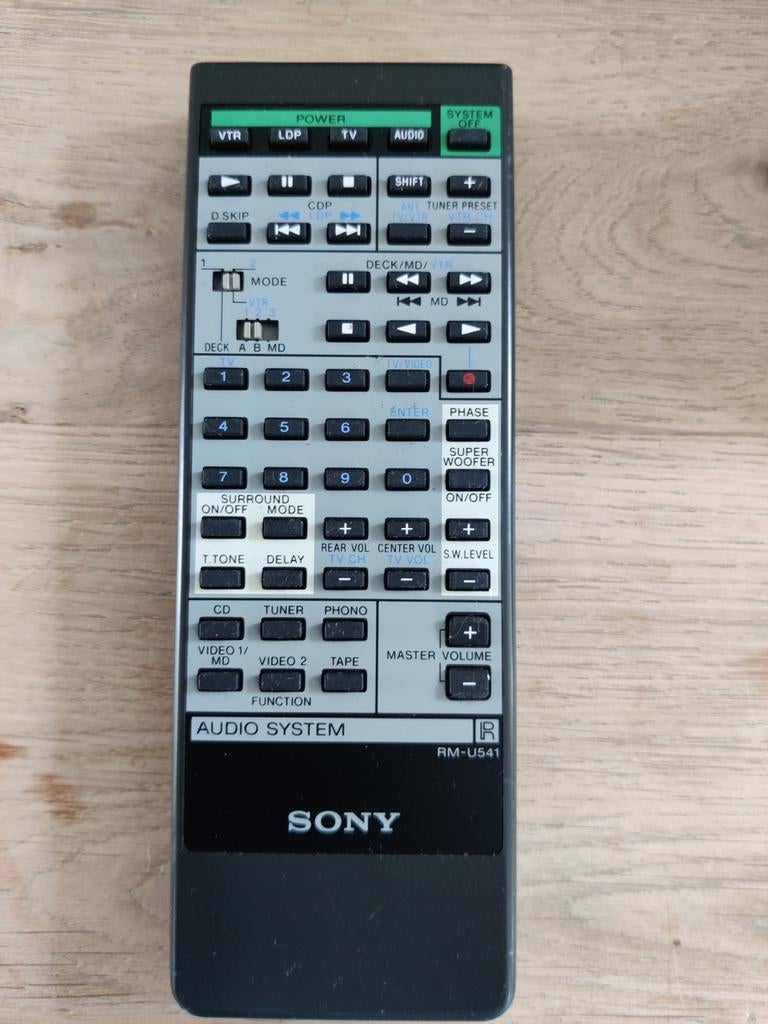 Sony RM-U541 Afstandsbediening voor Audio Systeem, Audio, Tv en Foto, Ophalen of Verzenden, Zo goed als nieuw, Origineel, Receiver of Versterker