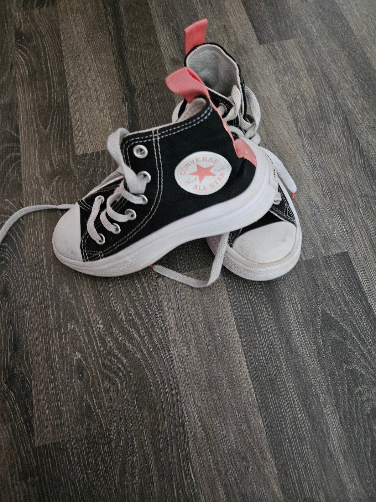 Converse All Star sneakers zwart/roze voor kinderen, Gebruikt, Converse, Jongen of Meisje, Schoenen