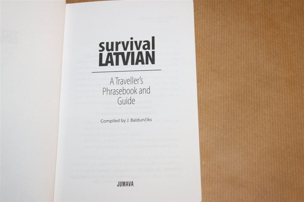 Overleven in Letland — Reisgids en Taalgids [EN], Boeken, Reisgidsen, Europa, Ophalen of Verzenden, Reisgids of -boek, Gelezen