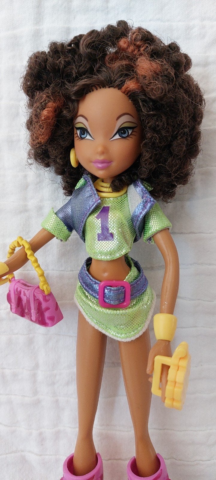winx barbie layla disco doll pop, Ophalen of Verzenden, Zo goed als nieuw, Pop