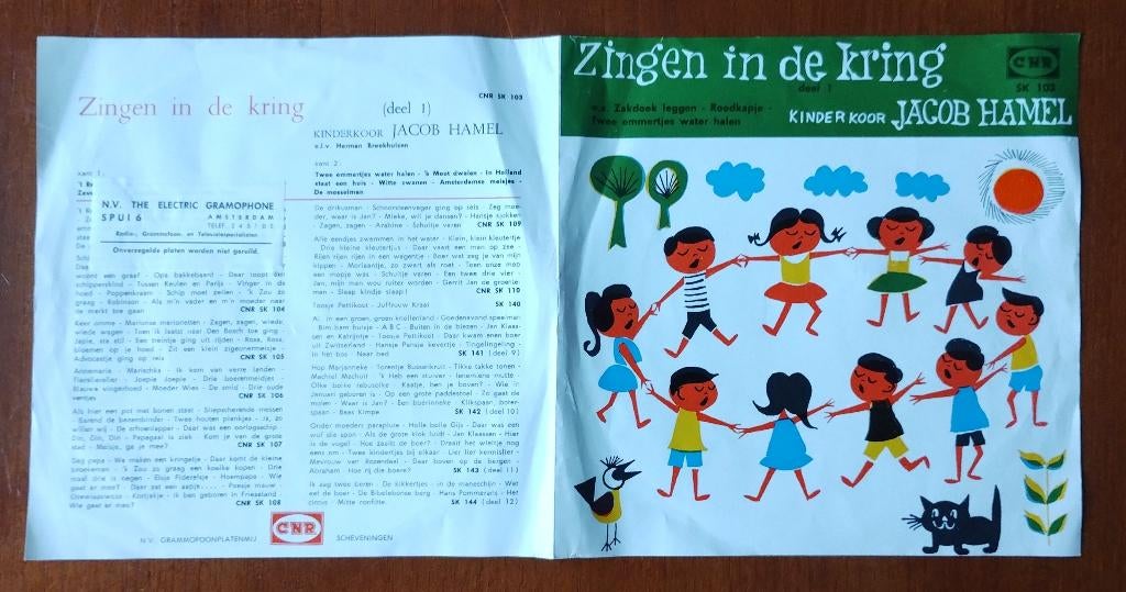 Zingen in de Kring Delen 1, 2 en 10 singles 45 toeren vinyl, Cd's en Dvd's, 7 inch, Single, Ophalen of Verzenden, Nederlandstalig