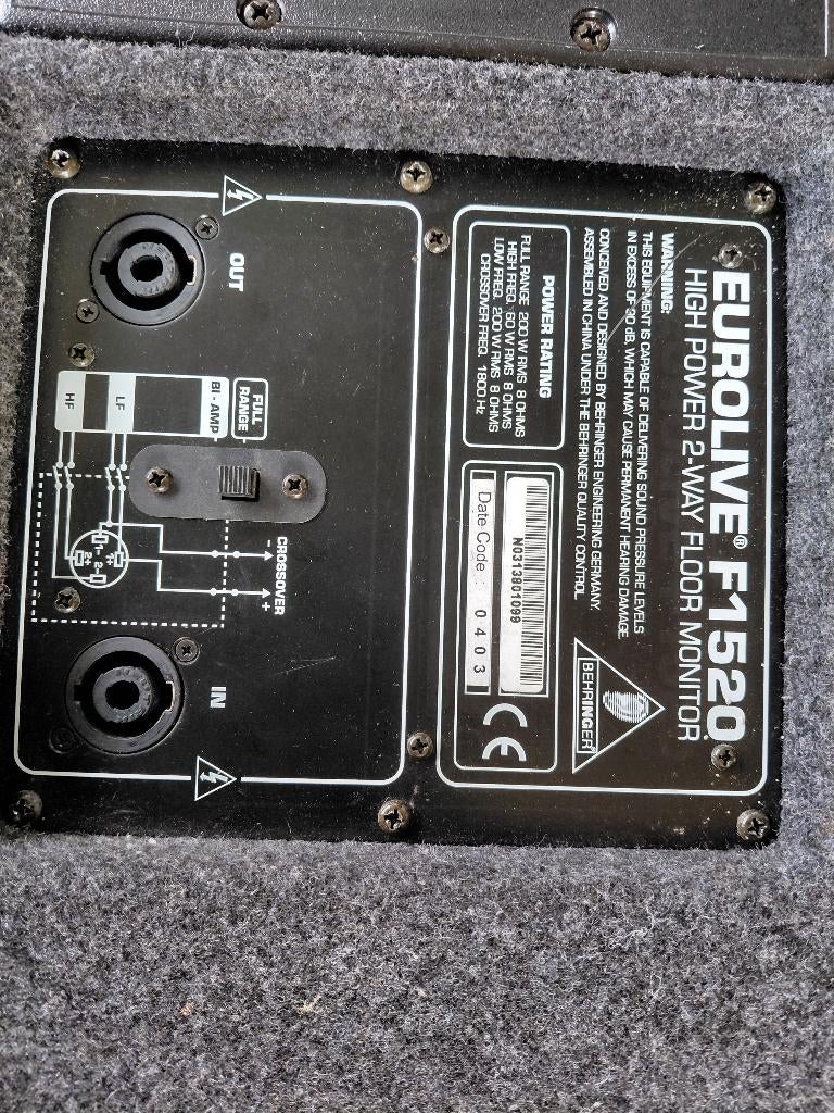 Floormonitor, Overige typen, Zo goed als nieuw, 120 watt of meer, Ophalen