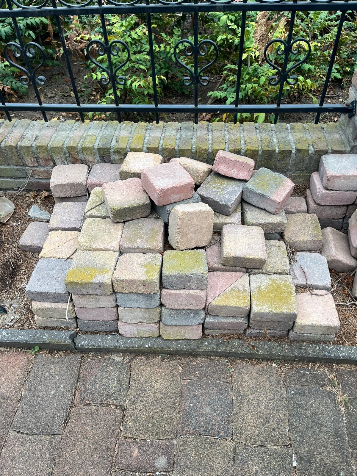 Partij sierklinkers, Trommelstenen., Ophalen, 5 tot 10 m², Zo goed als nieuw, Beton