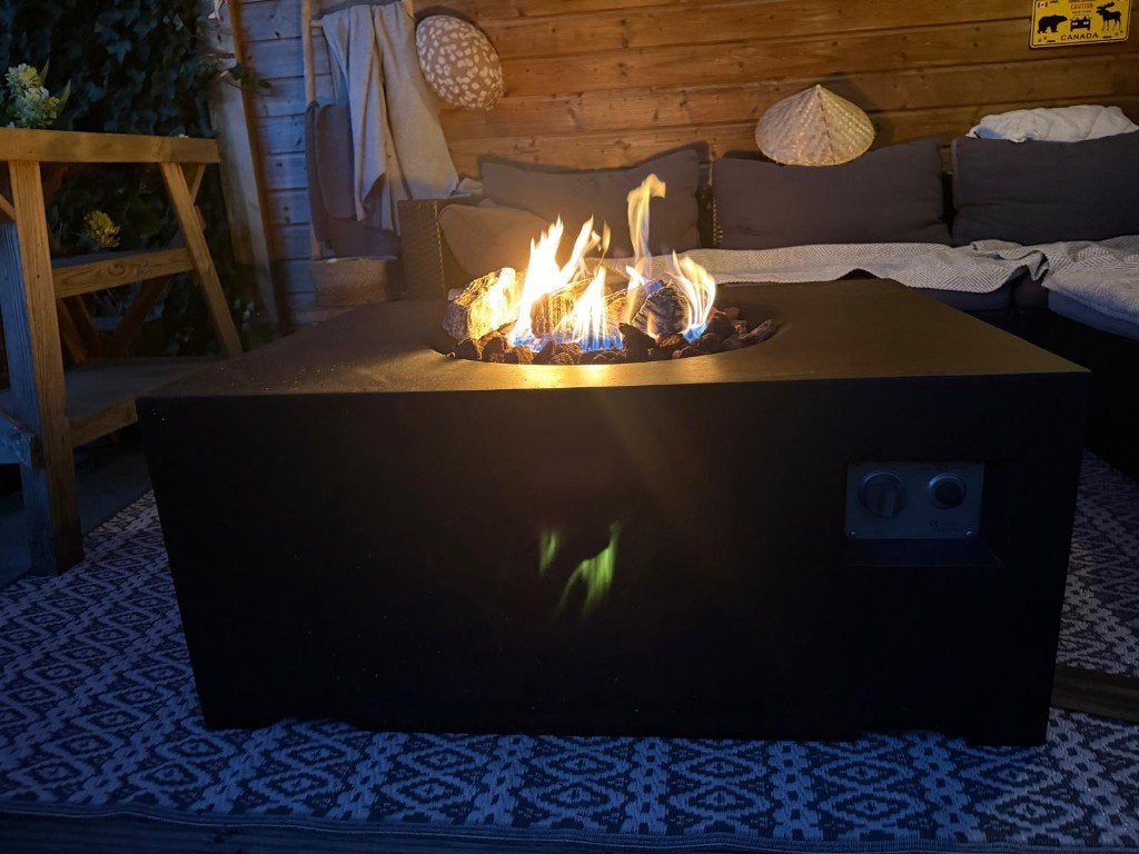 Happy cocooning gashaard / vuurtafel (nwpr E 800), Tuin en Terras, Ophalen, Zo goed als nieuw