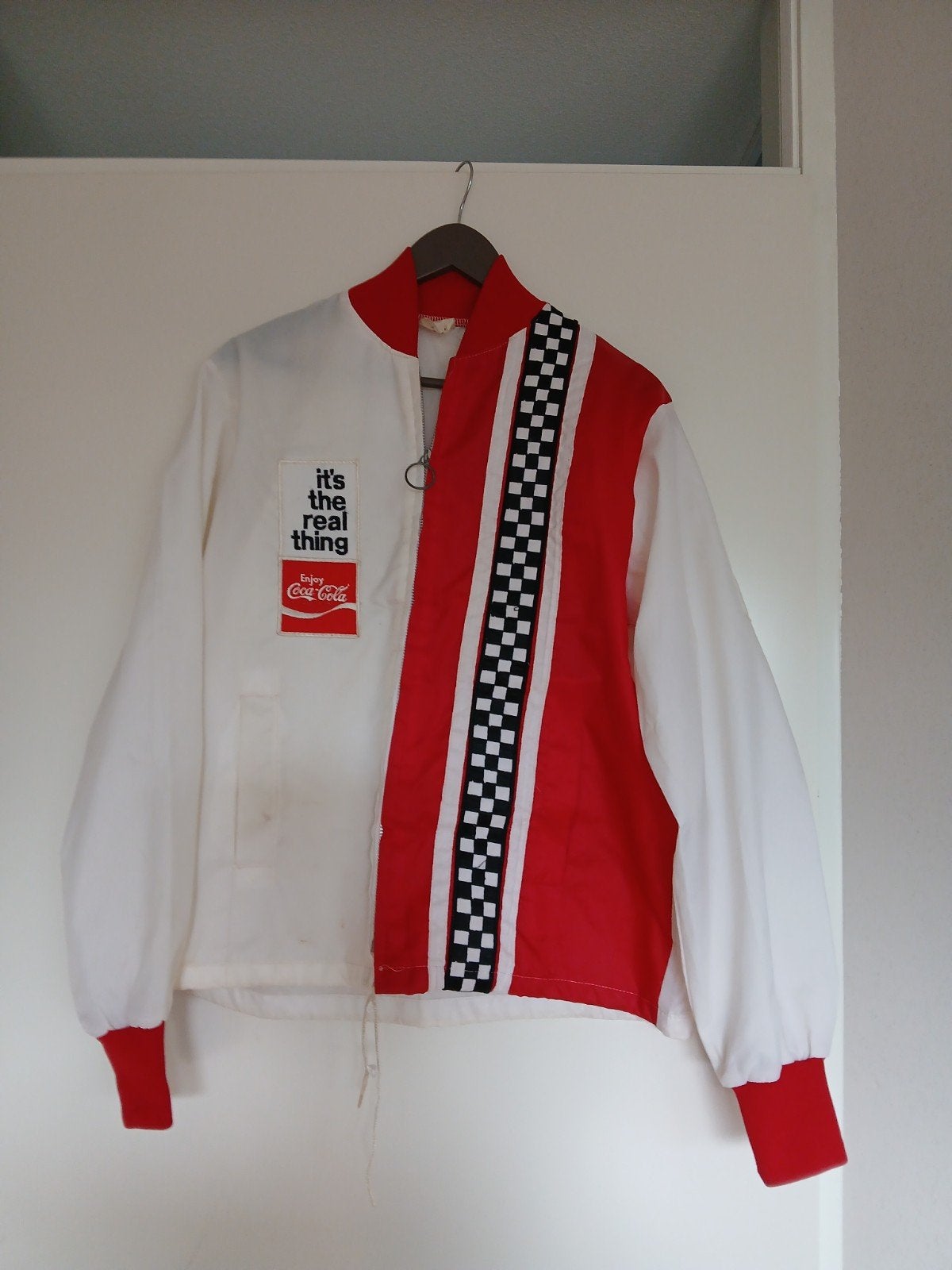 jaren 60 / 70 Coca Cola race jack jas vintage retro rally, Ophalen of Verzenden, Gebruikt, Gebruiksvoorwerp