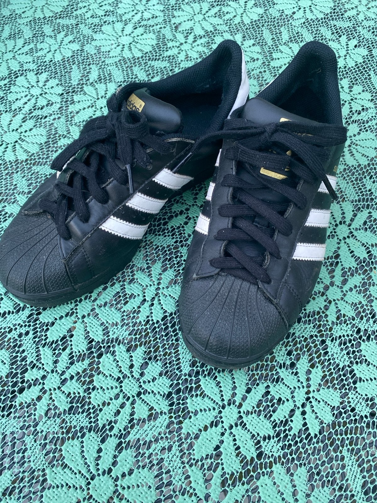 Adidas Superstar sneakers zwart - maat 38, Ophalen of Verzenden, Gedragen, Zwart, Sneakers of Gympen