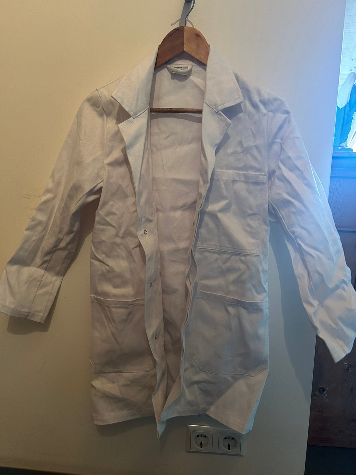Nieuwe, witte katoenen Doktersjas / laboratorium jas, Ophalen of Verzenden, Zo goed als nieuw, Maat 34 (XS) of kleiner, Wit