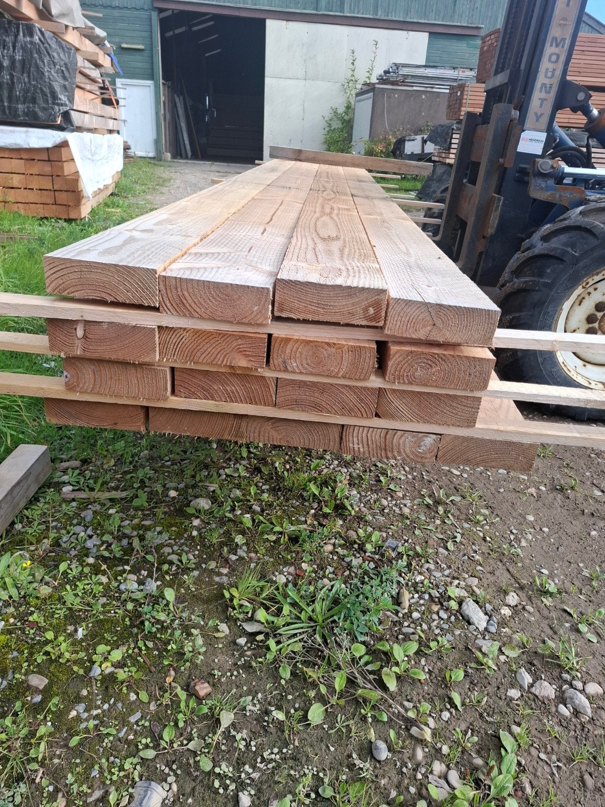 17 stuks douglas palen balken 5x15x400 cm bezorgen mogelijk, Ophalen, Nieuw, 250 cm of meer, Balken